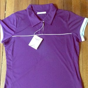 Super cute purple golf shirt!
